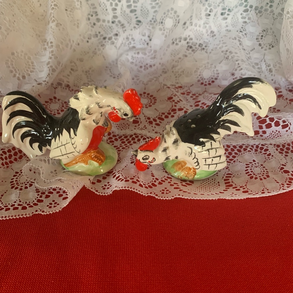 Vintage S&P chicken and rooster